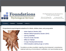 Tablet Screenshot of foundations-psych.com